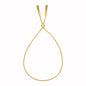 Yellow Gold 14k Women's Adjustable Bracelet with Chain Tassels