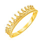 Yellow Gold 14k Crown Exquisite Motif Rings