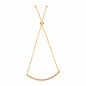 Yellow Gold 14k Chain Bar Women's Lariat Style Bracelet