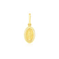 14k Yellow Gold Oval Religious Medal Pendant