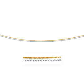 Two-Tone Double 14k 1.1mm Strand Cable Pendant Chain