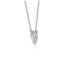 Load image into Gallery viewer, White Gold 14k Diamond Heart Design Pendant in Lobster Clasp