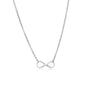 Sterling Silver Infinity Symbol Women's Fancy Necklace