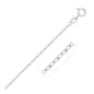 White Gold 14k 1.3mm Faceted Cable Link Chain