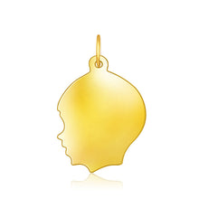 Load image into Gallery viewer, Yellow Gold 14k Large Boy Head Charm