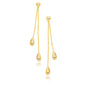Yellow Gold 14k Double Long Drop Earrings