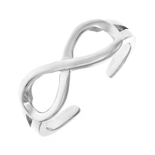 Load image into Gallery viewer, Toe Ring with Infinity Symbol in Sterling Silver
