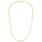 Yellow Gold 14k Women's Link Necklace with Polished Circles