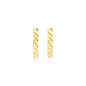 Yellow Gold 14k Bar Earrings Texture