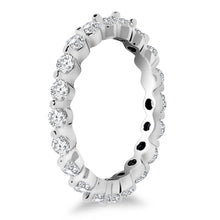 Load image into Gallery viewer, White Gold 14k Common Prong Round Cut Diamond Eternity Ring