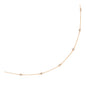 Rose Gold 14k Station Women's Necklace with Round Diamonds