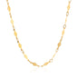 Yellow Gold 14K 3.0mm Polished Diamond Motif Chain with Lobster Claw