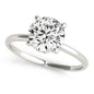 White Gold 14k Prong Set Round Diamond Engagement Ring