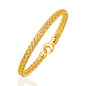 Yellow Gold 14k 5.0mm Fancy Weave Bangle