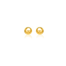 Load image into Gallery viewer, 14k Yellow Gold Spherical Stud Earrings (8.0 mm)