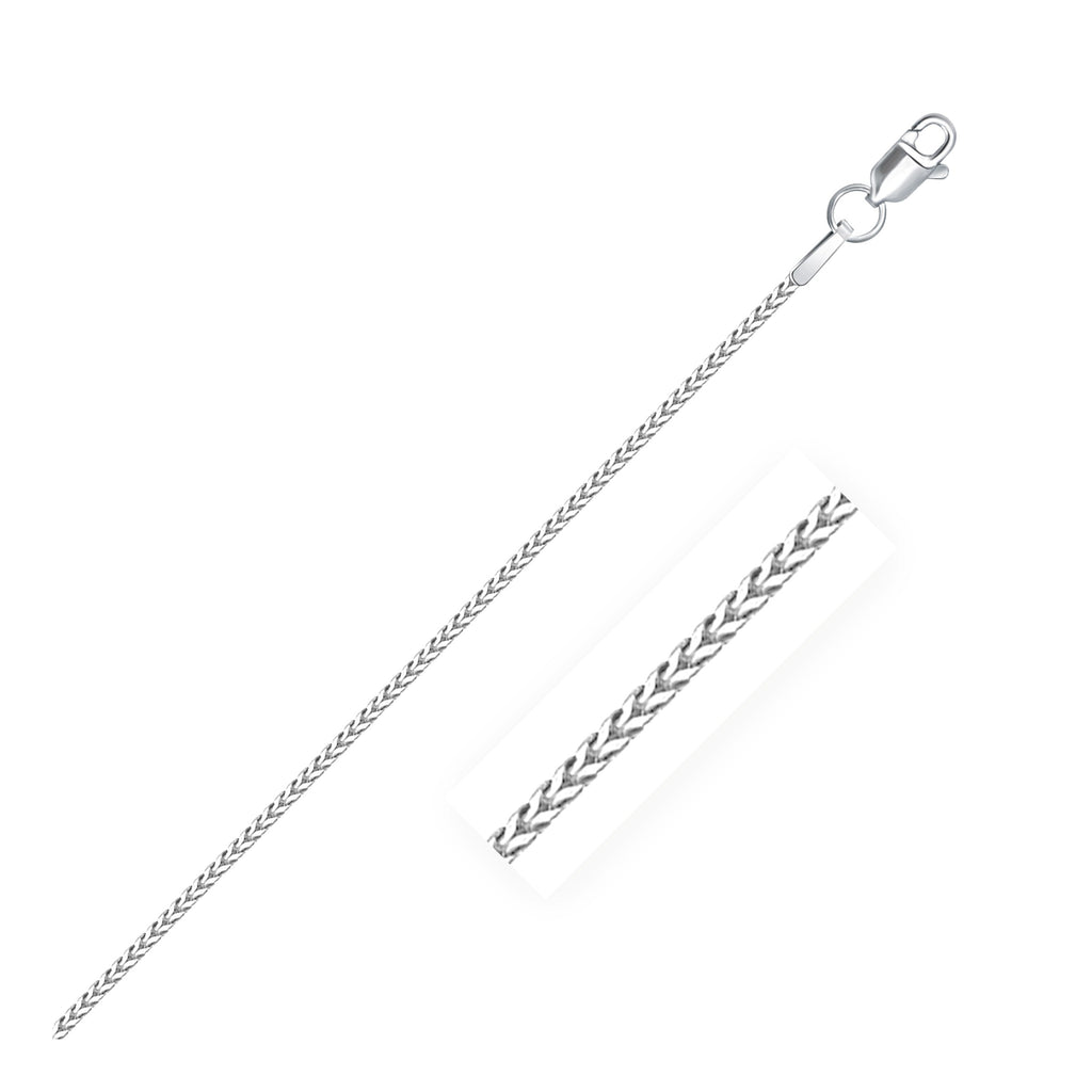 White Gold 14k 0.9mm Franco Chain