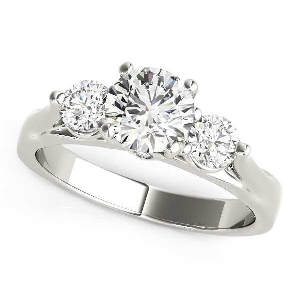 White Gold 14k Stone Prong Setting Diamond Engagement Ring