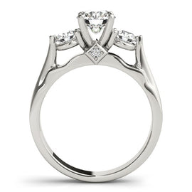 White Gold 14k Stone Prong Setting Diamond Engagement Ring
