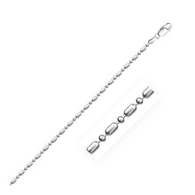 Load image into Gallery viewer, Sterling Silver Rhodium Plated Bead Chain 1.5mm
