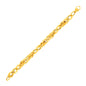 Yellow Gold 14k Textured Interlaced Women's Fancy Bracelet