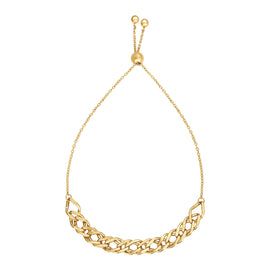 Yellow Gold 14k Women's Adjustable Bracelet Chain