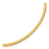 Two Tone Gold 14k 6.0mm Women's Reversible Omega Necklace
